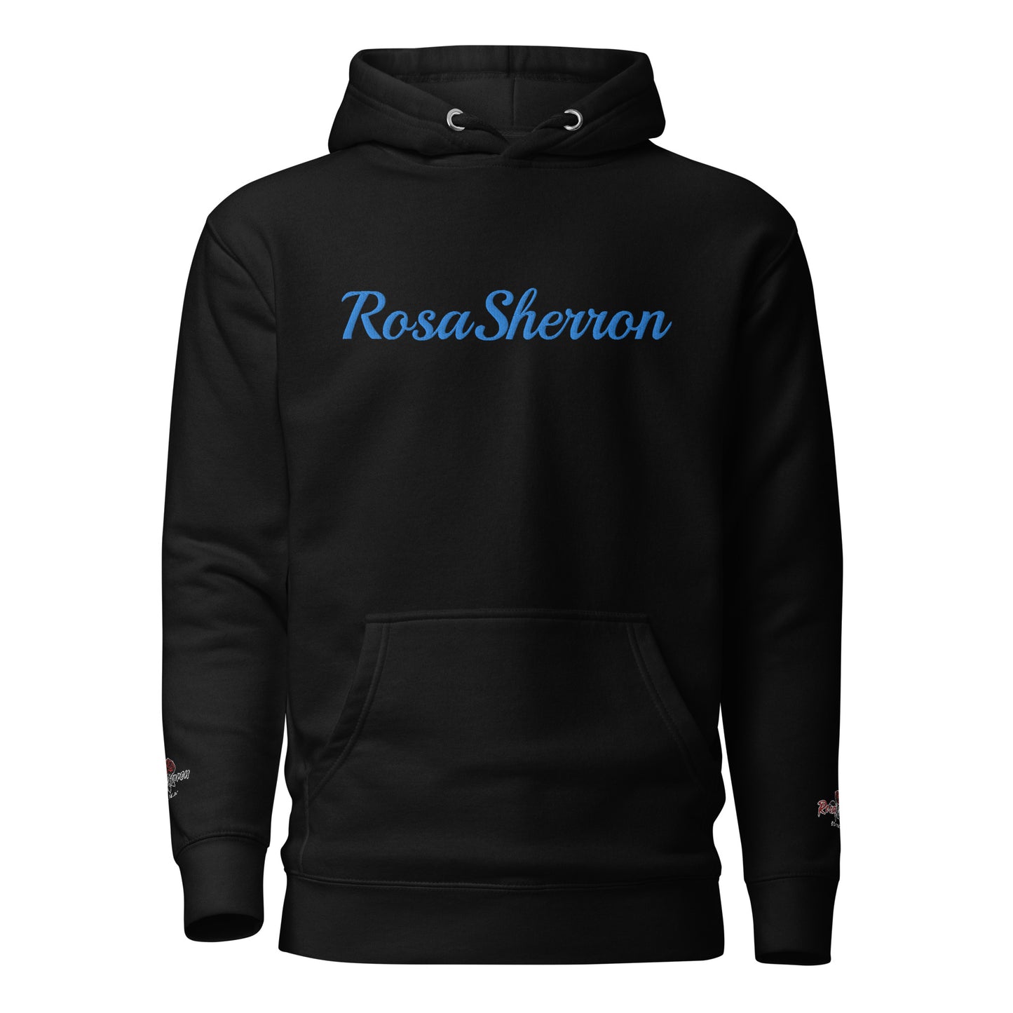 Aqua Embroidered RosaSherron Hoodie