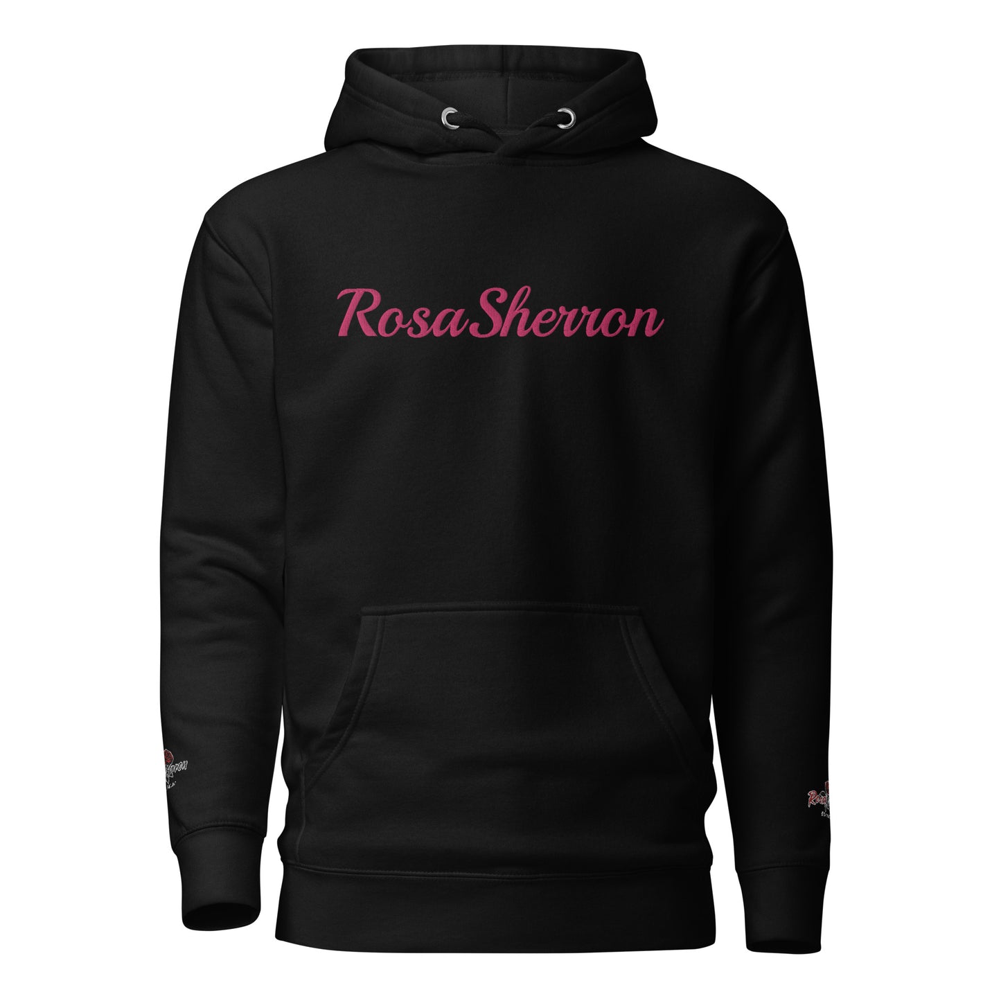 Flamingo Embroidered RosaSherron Hoodie