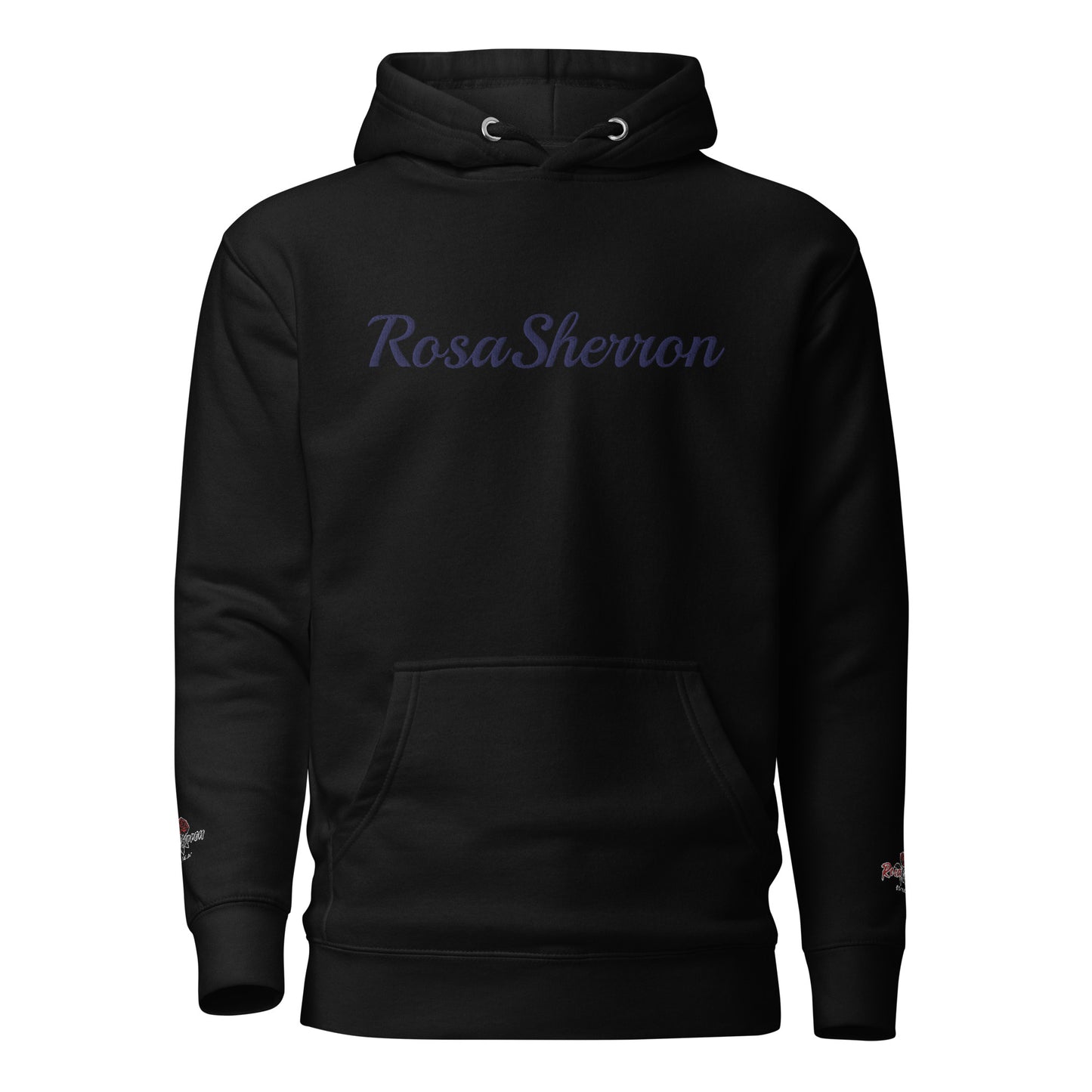 Navy Embroidered RosaSherron Hoodie