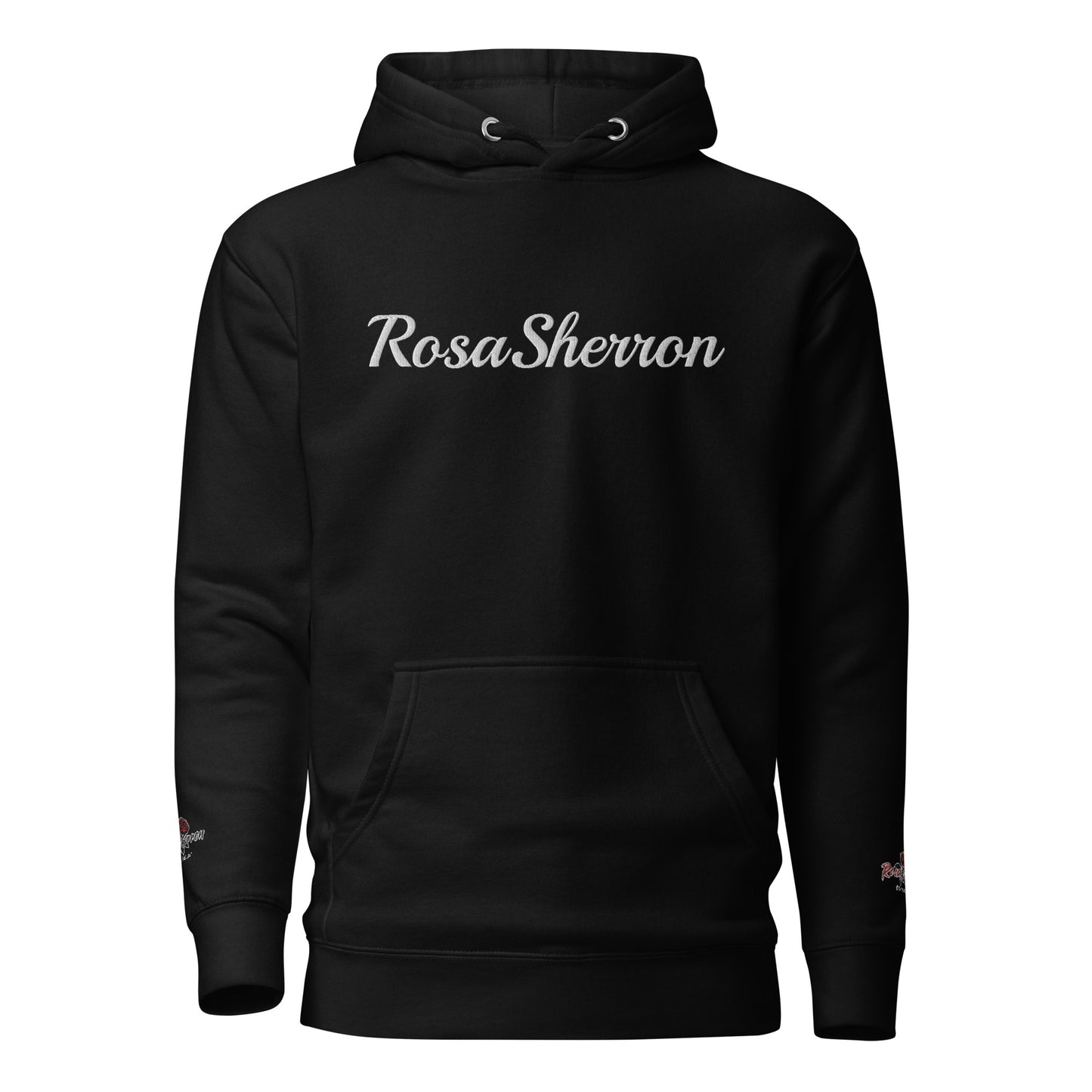 White Embroidered RosaSherron Hoodie