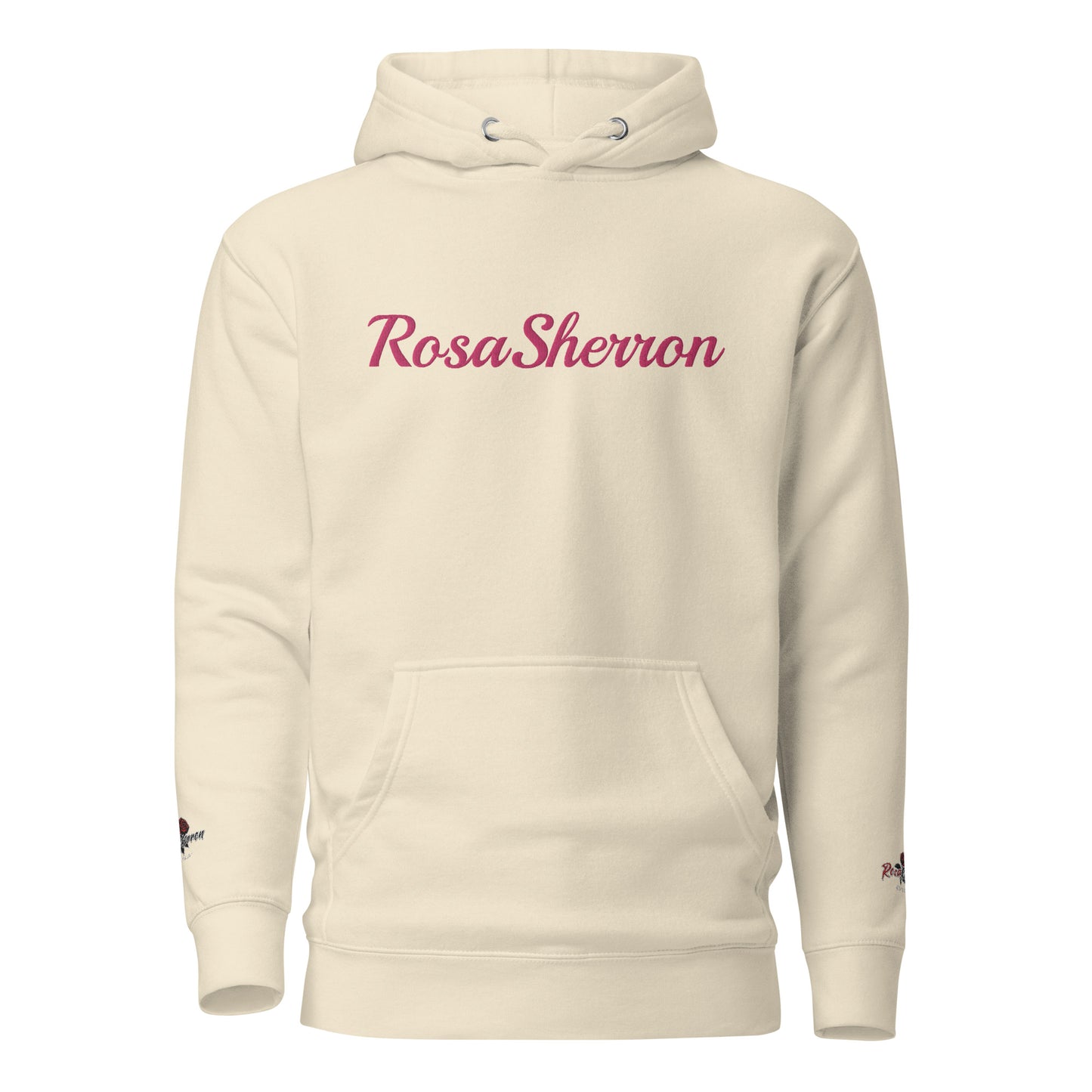 Flamingo Embroidered RosaSherron Hoodie