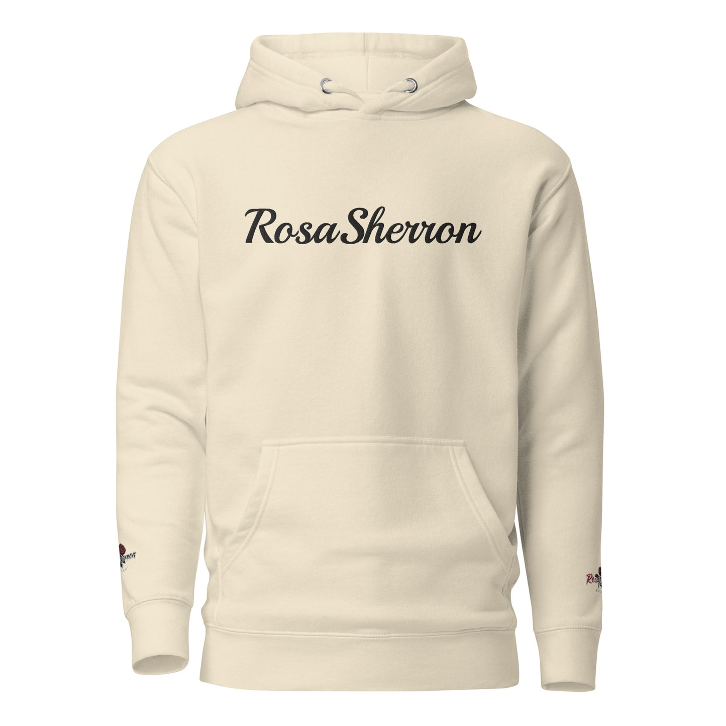 Black Embroidered RosaSherron Hoodie