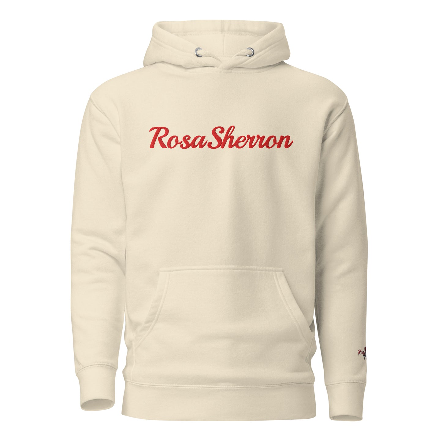 Red Embroidered RosaSherron Hoodie