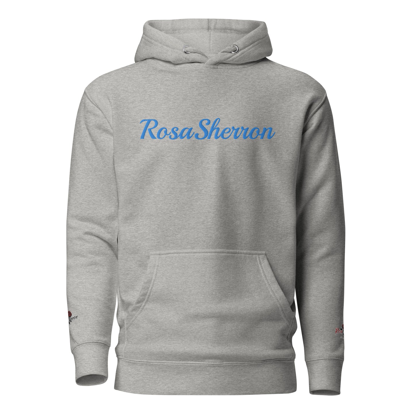 Aqua Embroidered RosaSherron Hoodie