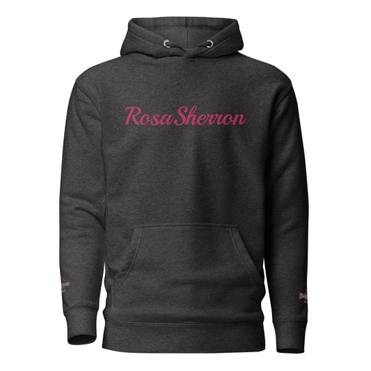 Flamingo Embroidered RosaSherron Hoodie