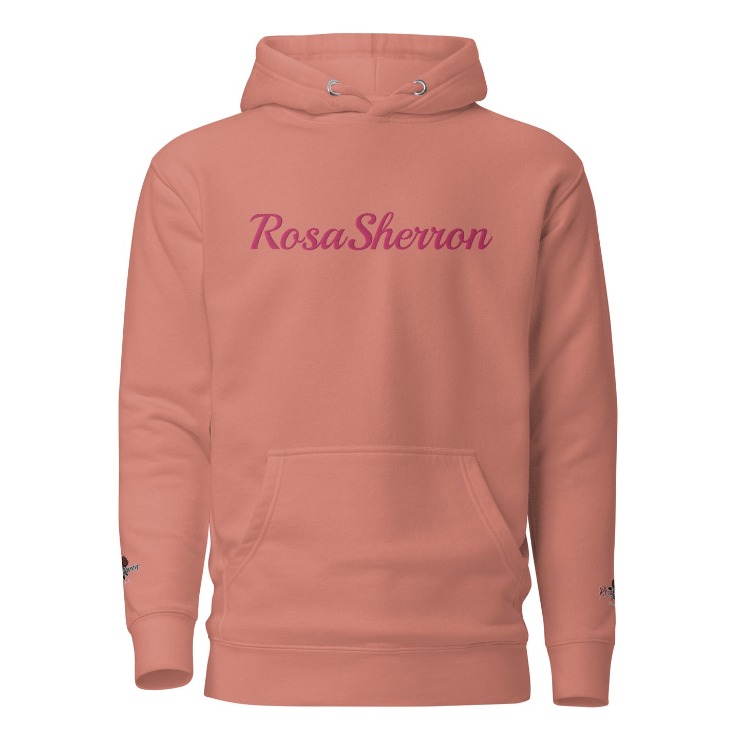 Flamingo Embroidered RosaSherron Hoodie