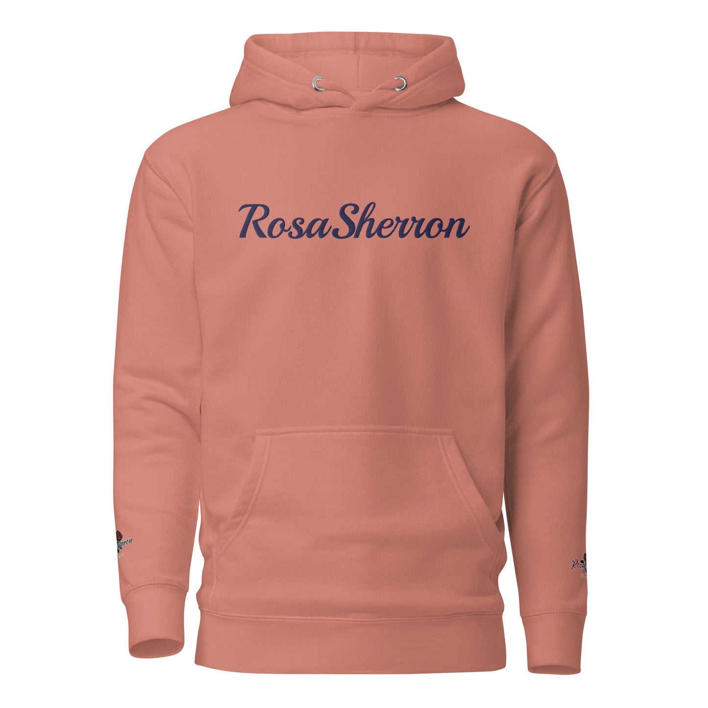 Navy Embroidered RosaSherron Hoodie