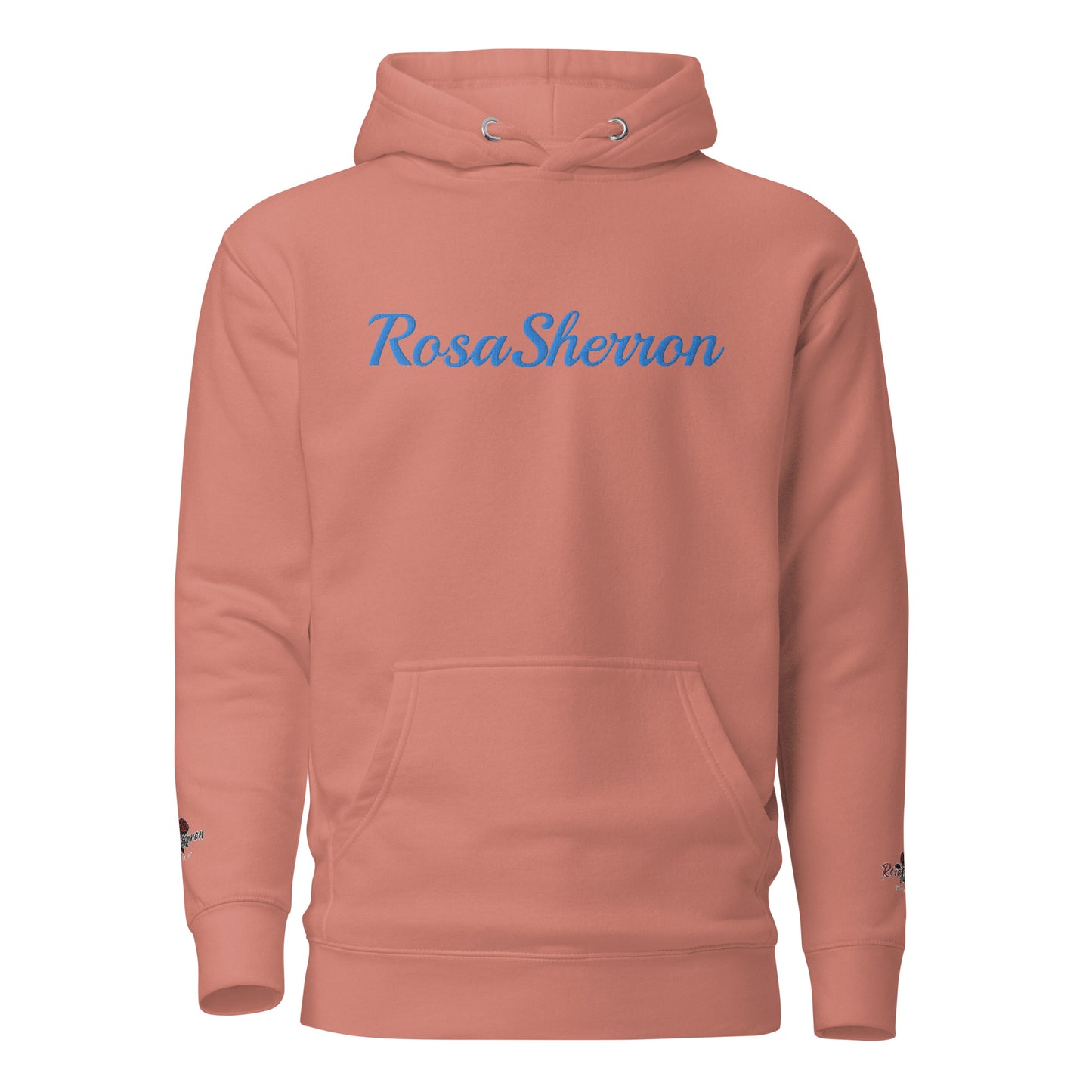 Aqua Embroidered RosaSherron Hoodie