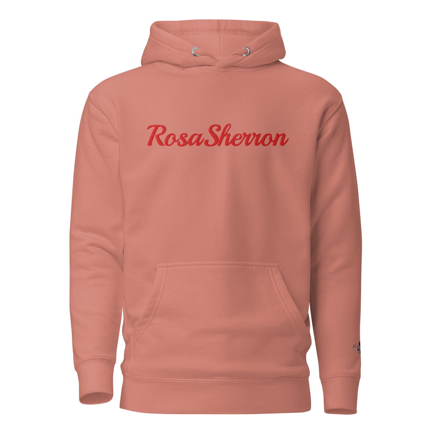 Red Embroidered RosaSherron Hoodie