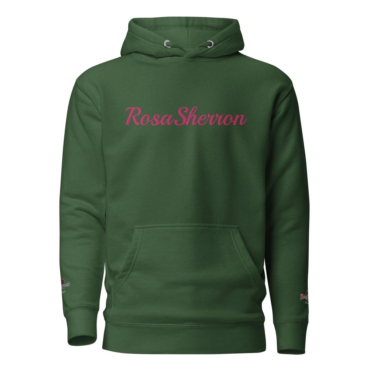 Flamingo Embroidered RosaSherron Hoodie