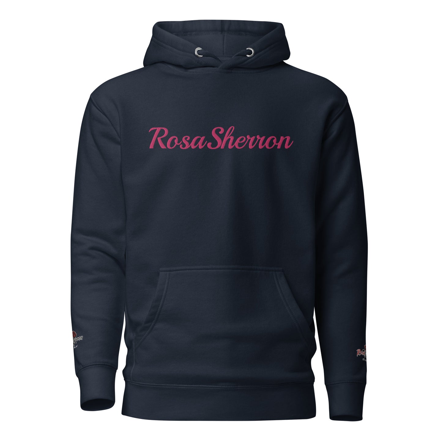 Flamingo Embroidered RosaSherron Hoodie