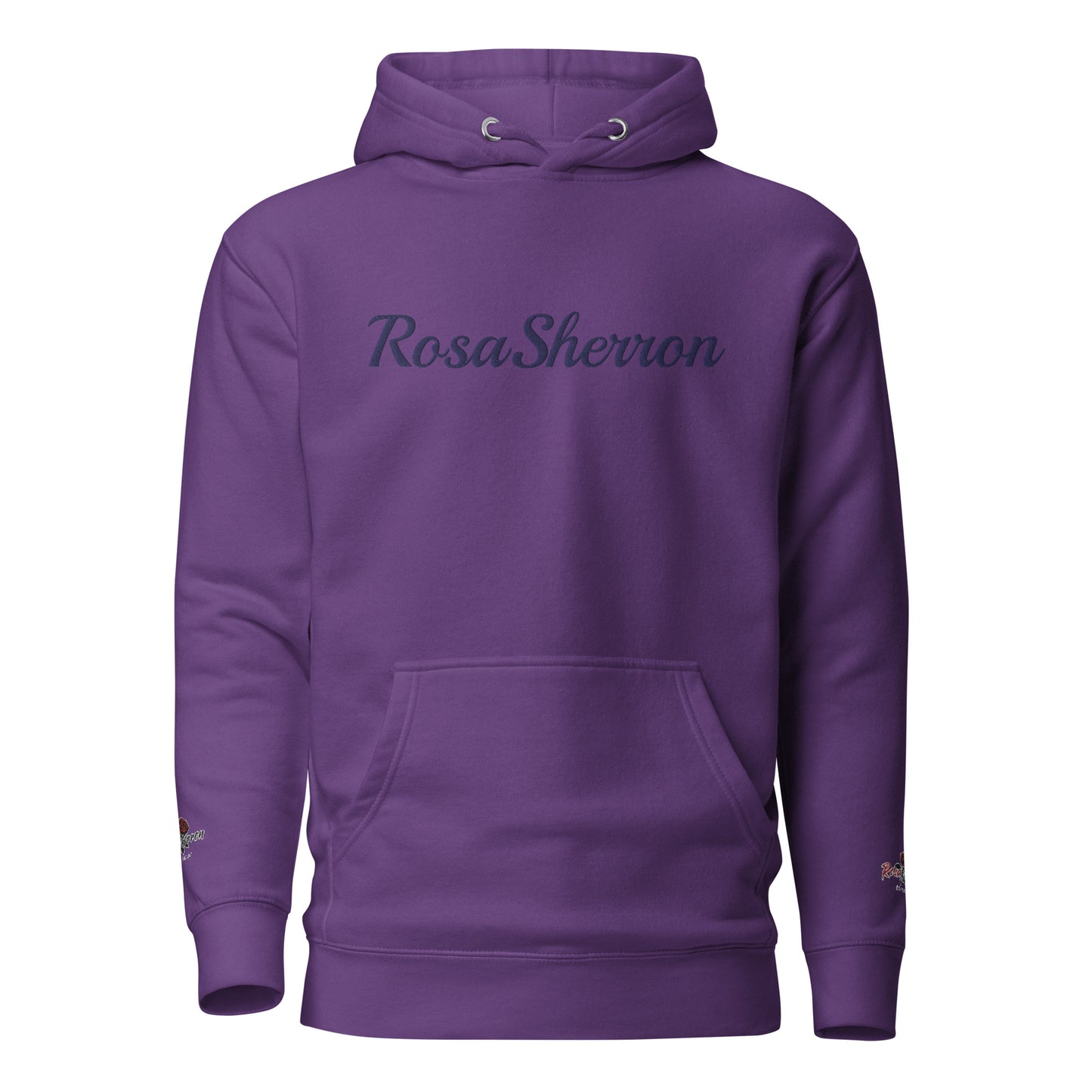 Navy Embroidered RosaSherron Hoodie