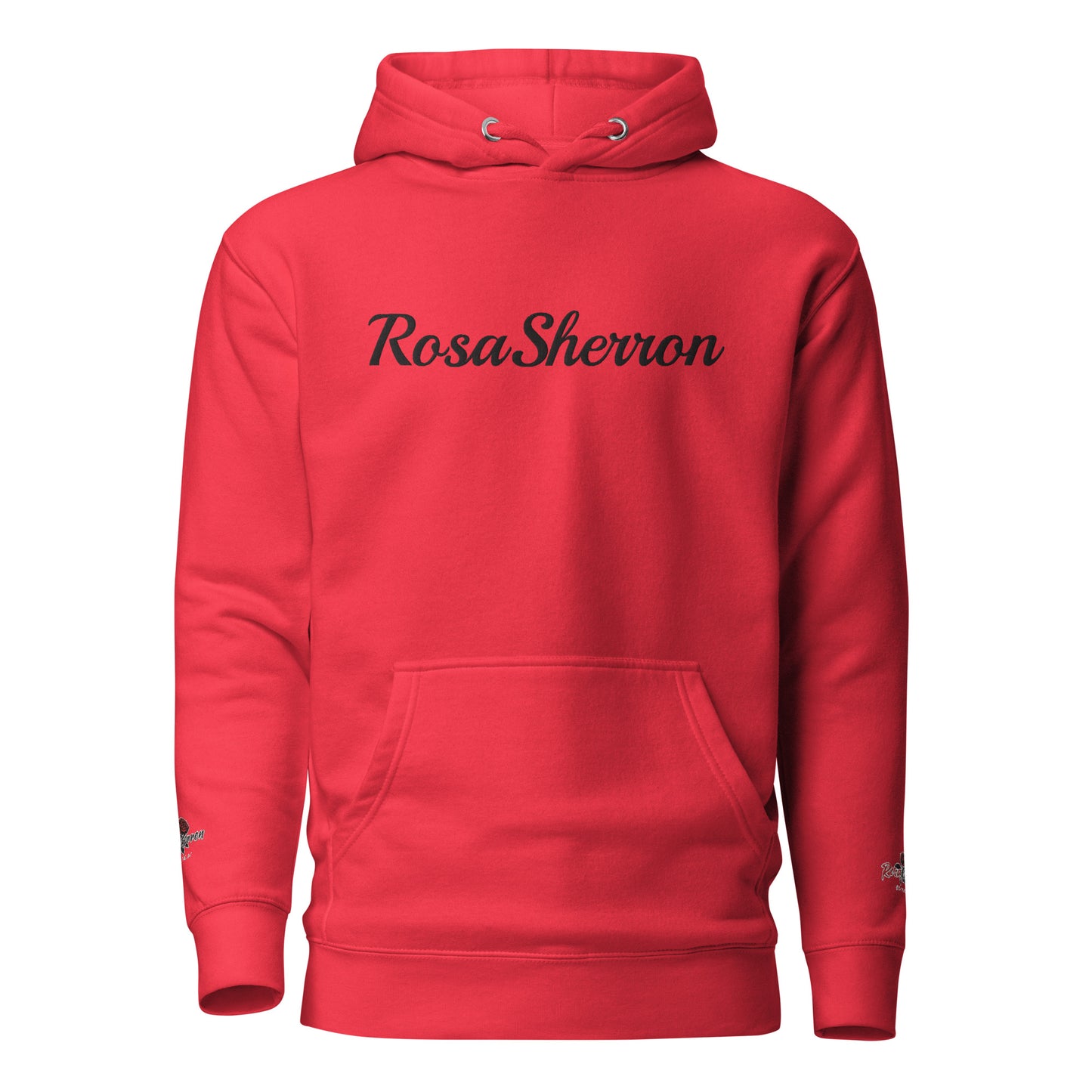 Black Embroidered RosaSherron Hoodie