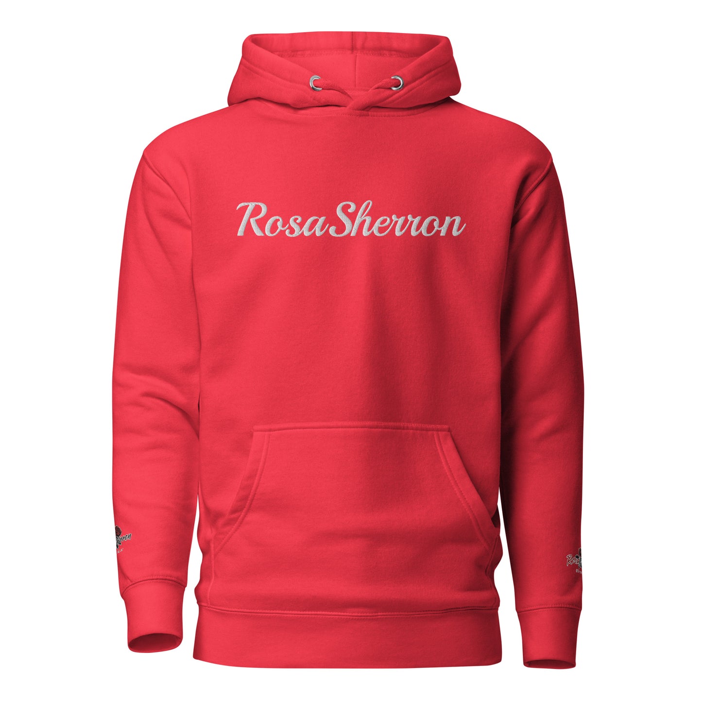 White Embroidered RosaSherron Hoodie