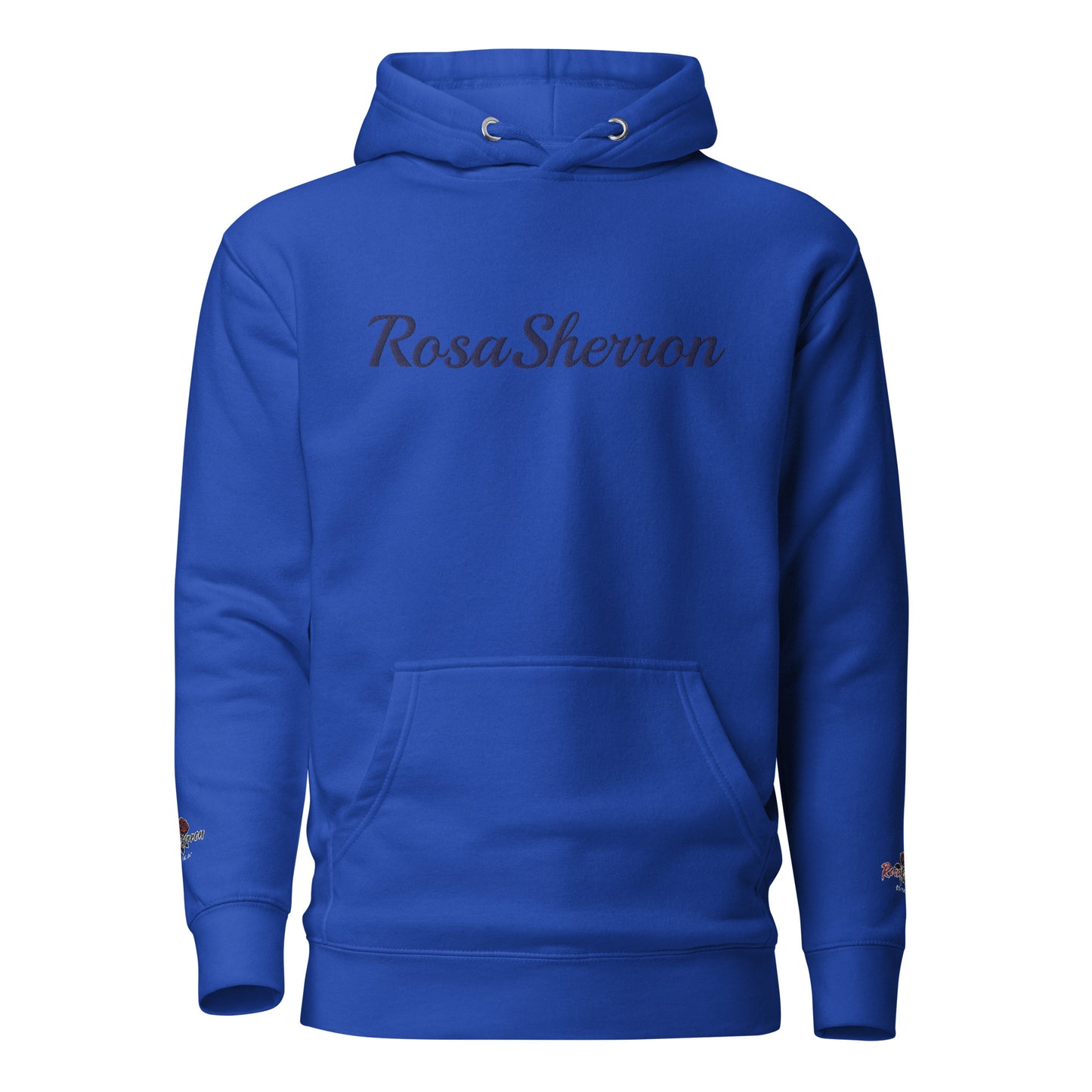 Navy Embroidered RosaSherron Hoodie