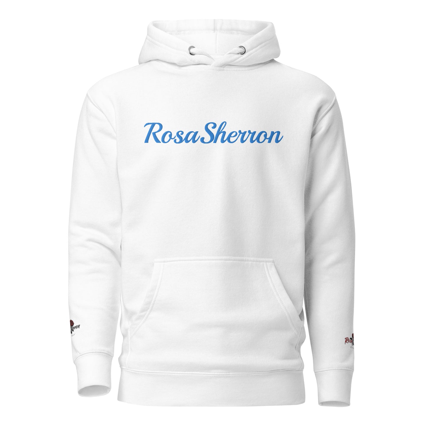 Aqua Embroidered RosaSherron Hoodie