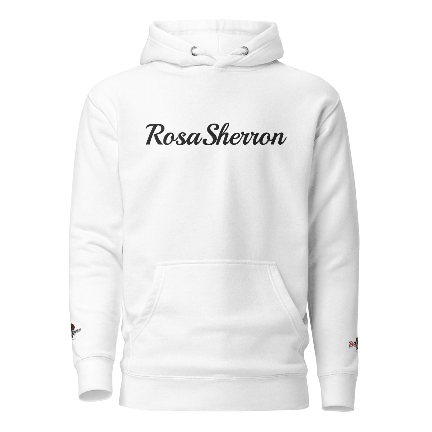 Black Embroidered RosaSherron Hoodie