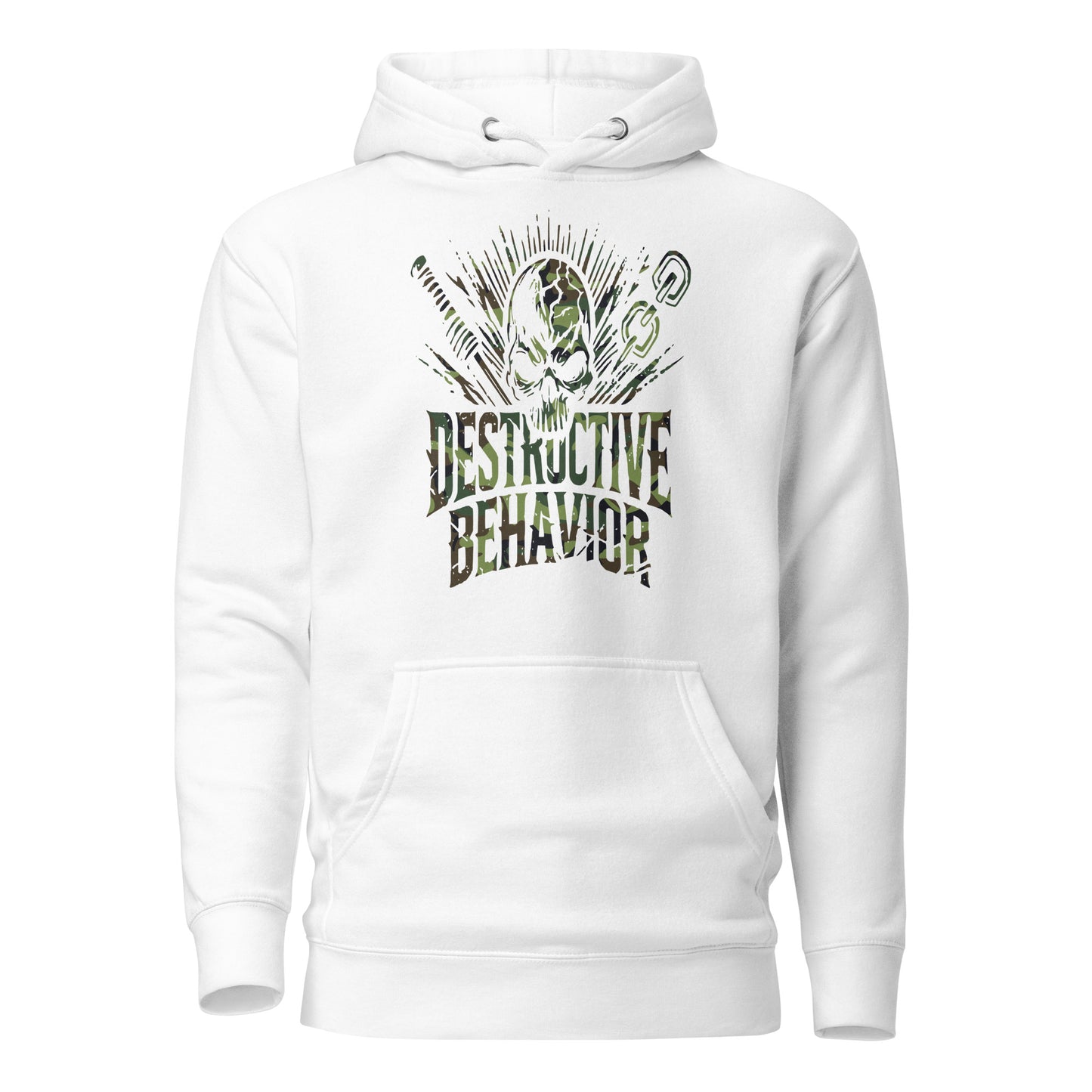 Destructive Behavior Camo Logo Hoodie