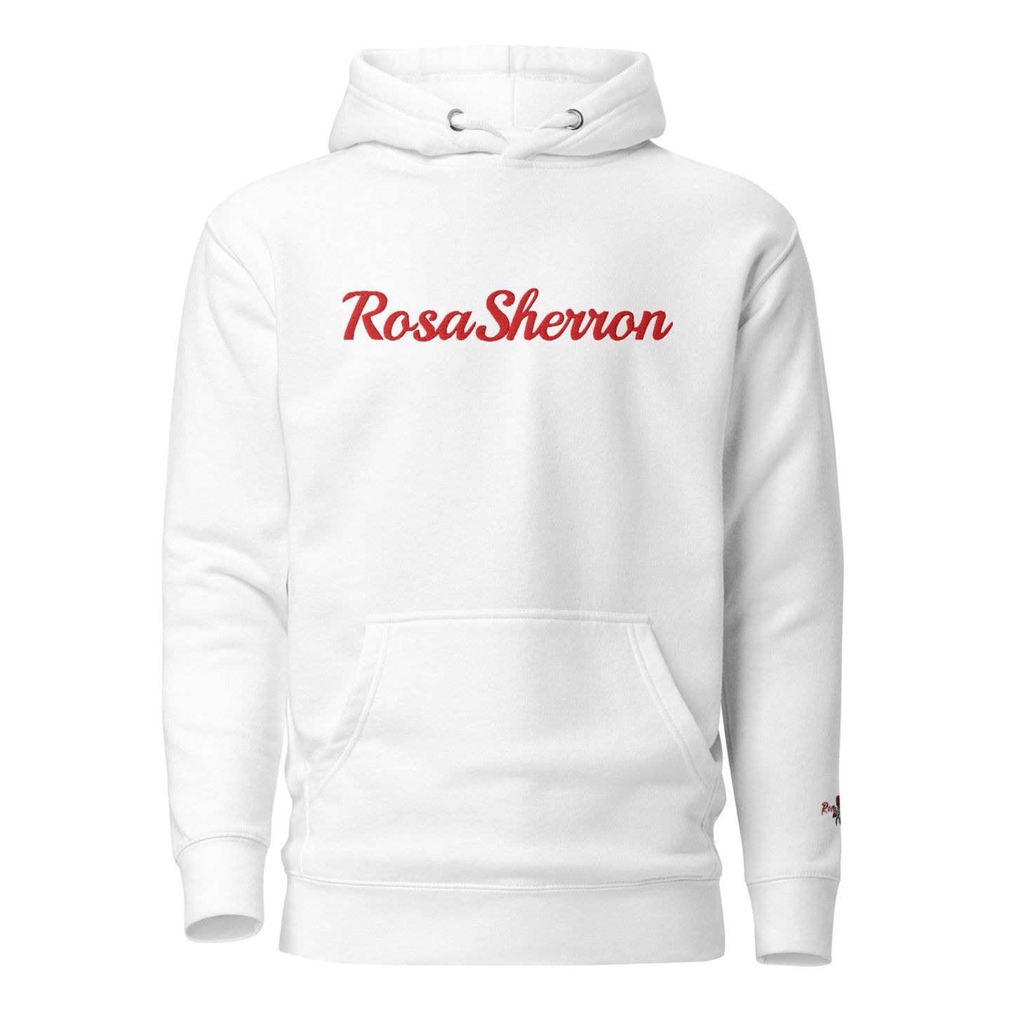 Red Embroidered RosaSherron Hoodie